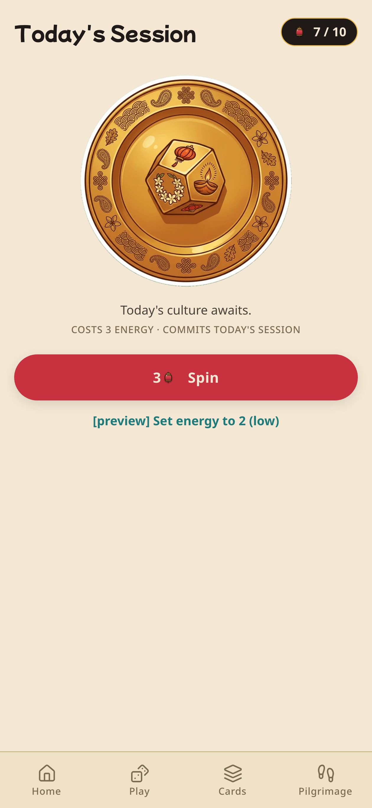 Daily session — Three Charms cast