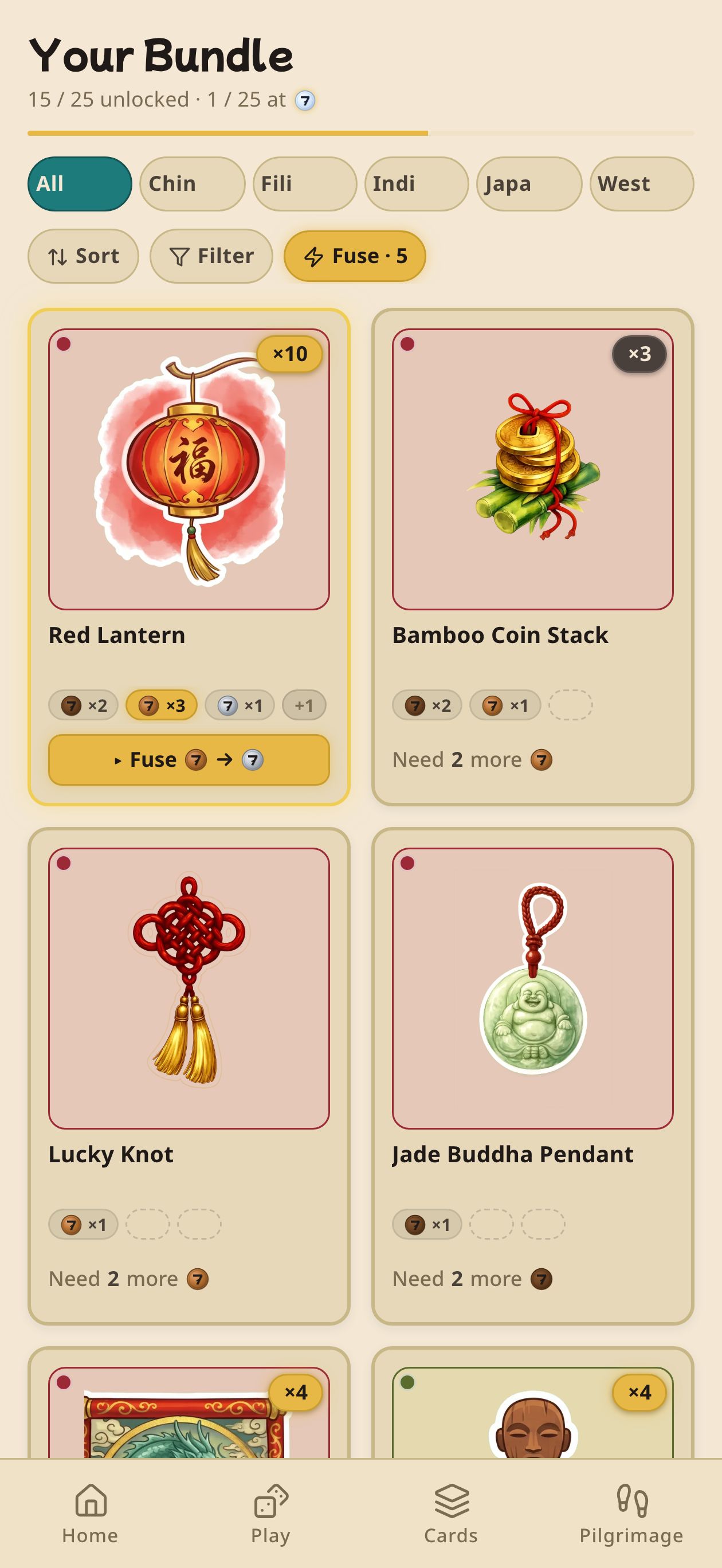 Charm cards bundle